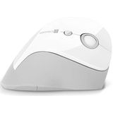 Connect It voor Health ergonomische, verticale muis, (+ 1x AA-batterij gratis), draadloos, wit