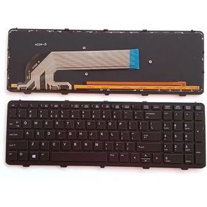 ZC US-toetsenbord voor HP voor Probook 450 G0 G1 G2 455 470 721953-001(Black Frame backlit)