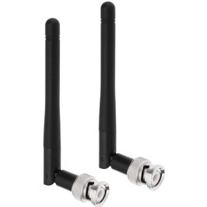 ECSiNG 2 STKS UHF Antennes Zwart ABS Radio Antennes Draadloze Microfoon Antennes Compatibel met Sennheiser EW100 EW300 EW500 G3 Ontvanger met BNC Connector