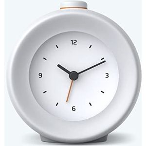 mudita Analoge wekker - Sunrise Alarm Clock ""Bell"" met geminimaliseerd blauw licht - 10 melodieën, ontspanningsgeluiden, natuurgeluiden - minimalistische meditatiewekker - Pebble Gray..