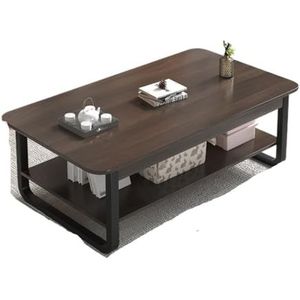 Moderne Woonkamertafel Salontafel Woonkamer Thuis Eenvoudig Kleine Tafel Licht Luxe Bank Bijzettafel Theetafel Vierkante Tafel Koffietafel(Black,S)