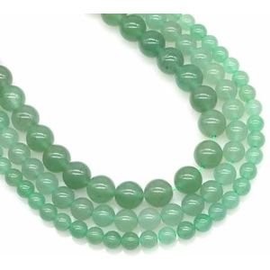 Blauwe Aventurijn kralen 4 6 8 10mm Natuurlijke stenen helende kristal ronde losse spacer kraal voor het maken van sieraden DIY ketting armband-Groene Aventurijn-8mm 44 tot 46 stuks
