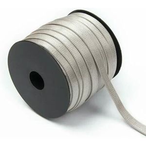 5/10/20M 6/8/10/15mm Nylon Elastische Band voor BH Ondergoed Schouderband Rubberen Tapes Zachte Riem Stretch Lingerie Naairanden-Grijs-6mm-5Meter