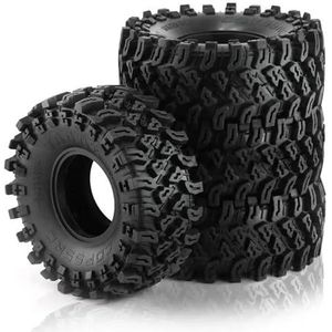 MANGRY 4 stuks 136mm 2.2 ""Big Tire Wheel Tire 1/10 RC Crawler Auto Axiale SCX10 Pro Fit for Wraith Capra RR10 for Traxxas TRX4 YK4082 EMO