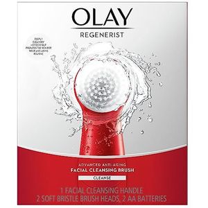 Gezichtsreinigingsborstel van Olay Regenerist, gezichtsscrub met 2 opzetborstels