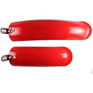 Draagbare verstelbare 12/14 inch 412 vouwfiets compatibel met mini spatborden vouwfiets praktische accessoires zilver/wit/zwart/rood (kleur: rood) (Color : Red)