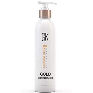 GKhair Global Keratin Gold Conditioner (250 ml/8,5 fl. oz) | Hydraterend/glans en bescherming van het haar met arganolie, sheaboter, natuurlijke oliën | Alle haartypes (Gold Conditioner 250ml.)