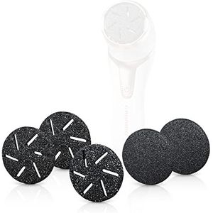 GRUNDIG Eeltverwijderaar elektrisch eelt verwijderen, snel mooie voeten, voetverzorgingsset met krachtige accu, waterdicht IPX7, elektrische voetpedicu-set (reserveschijven)