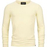 INDICODE JEANS Trui 'Loakim'  geel gemêleerd