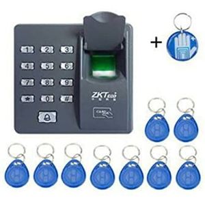 Prikklokken voor werknemers in kleine bedrijven, X6 vingerafdruk toegangscontrole-machine Rfid Toetsenbord for toegangscontrolesysteem for kleine en middelgrote ondernemingen voor kantoren, fabrieken,