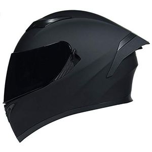 Full Face Motorcycle Helmet,Motorbike Moped Street Bike Racing Casco Moto Helmet for Adult,with Double Visors Youth Men and WomenDOT/ECE Approved B,XXL=61~62cm