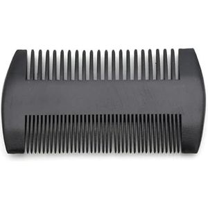 Natuurlijke Houten Haarborstel Baard Kam Met PU Lederen Case Anti-Statische Pocket Kam Borstelen Haarverzorging Gereedschap Voor Mannen Gift