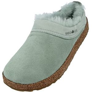 Haflinger Pantoffels dames heren unisex Snowbird 713015, grootte:41, kleur:Groen