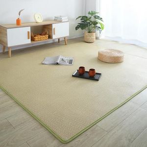 Eenvoudige salontafel, woonkamer, balkon, volledig bekleed met tapijt, tatami-rotan matras op het nachtkastje, zomerkoelmat, 100 cm x 200 cm