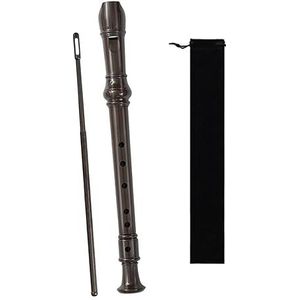 1 Set FluitABS Recorder Fluit Geen Geur Afneembare 6 Gaten Beginner Harp Fluit blokfluit (Color : Black)