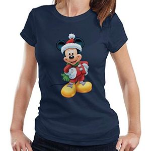 Disney Kerst Mickey Mouse Feestelijke Kleding T-shirt voor dames