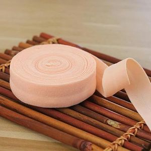 10 meter 20 mm vouw rubberen band lint elastische band voor ondergoed broek beha kleding naaien kant stof kledingstuk accessoire-huid roze-20mm-10M
