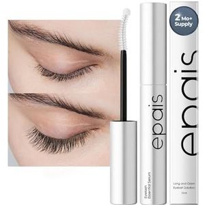EPAIS Essentiële wimpergroeiserum, jumbomaat, 15 ml, veilige en zachte verzorging, voedingsformule voor langer, dik en sterk in 2 weken, peptiden, biotine