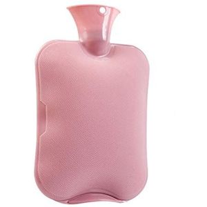 OIFAODAO, Heetwaterflessen Top Premium warmwaterkruik Ideaal for pijnverlichting Warm en koud rubberen spoelwaterzak Heetwaterzak,Warmwaterkruik(Roze)