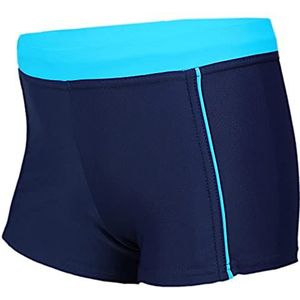 Aquarti Jongens Korte Zwembroek Zijde Bies Kinderen Zwem Shorts, 024 Donkerblauw/Blauw, 122