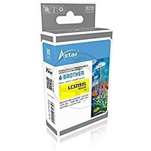 Astar AS70018 inktcartridge, compatibel met Brother MFCJ6930, compatibel ook LC3219XLY 1500 pagina's