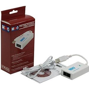 HiRO V92 56K externe USB Data Fax Dial Up Internet Modem Dual Port Built in Buzzer Truly Plug n Play Driverless Installatie Ingebouwde Driver Windows 10, 8.1, 8, 7, 32-bit 64-bit (H50228)