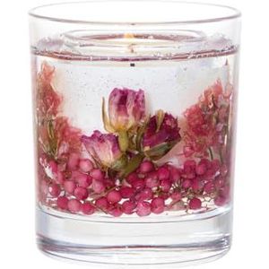 Stoneglow Elements Collection - Light - Blush Rose & Peony 60 gram geurende botanische sojawas gel kaars (roze)