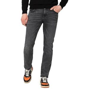 Timezone Heren Jeans Slim EDUARDOTZ - Slim Fit - Zwart - Carbon Black Wash, roetwas 9893, 34W x 34L