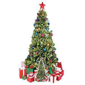 Star Cutouts Ltd SC57 grote kerstboom kartonnen uitsparing perfect voor personeelskamer en kantoor kerstversiering, feesten en evenementen hoogte 178cm