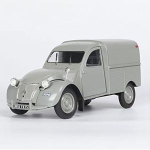 Schaal afgewerkte modelauto 1:18 Voor Citroen 2CV 1966 Diecast Legering Klassieke Auto Model Volwassen Collectie Souvenir Display Miniatuurreplica-auto