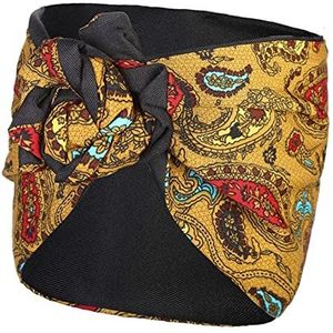 Hoofdbanden Voor Dames Bloemen afdrukken elastische bandana draad hoofdband geknoopte mode stropdas sjaal haarband hoofdtooi for vrouwen haaraccessoires Hoofdbanden (Size : A)