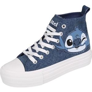 Stitch Disney Dames Denim Hoge Sneakers 40 EU / 7 UK