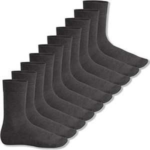 Footstar Everyday! Kniekousen voor kinderen; Sokken, 10 paar, uniseks, katoenen basic sokken, antraciet, 39-42 EU