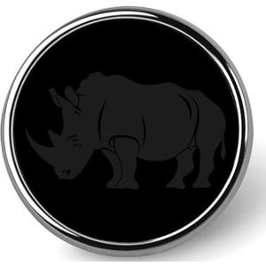 Chubby Eenhoorns Rhino Ronde Broche Pin voor Mannen Vrouwen Aangepaste Badge Knop Kraag Pin voor Jassen Shirts Rugzakken