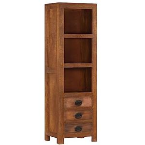 CBLDF Highboard met 3 laden 40x30x130 cm massief mangohout