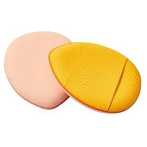 Vrouwelijke Mini Draagbare Facial Poeder Foundation Puff Make Up Concealer Spons Cosmetica Universele Huid voor Reizen Geel
