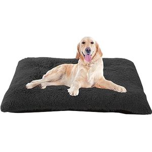 Huisdierenmat Hondenkussen Hondenmand, Hondensofa, Matras voor Huisdieren, Pluche Deken voor Hondenhokken, Hondendeken, Hondenmatras voor Honden, voor Grote Honden (100x70x10cm,Donkergrijs)