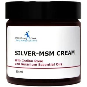 Zilver-MSM-Crème met Indische roos en Geranium essentiële oliën - 60 ml