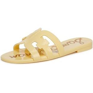 Sam Edelman Women's Bay Jelly Flat Sandal, Buttercup, 10