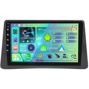 Dubbele Din 9 inch Android 15 Auto Stereo Radio voor Opel Mokka 1 2012-2016 met Draadloze Carplay AHD Backup Camera Bluetooth Stuurwiel Bediening GPS Navigatie (T700 [8+256G])