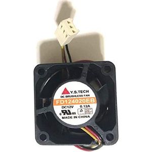 N / A Cooler Fan voor Y.S.TECH FD124020EB 40x40x20mm 4cm 12V 0.12A 3Wire Cooling Fan