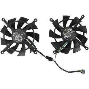 2 stuks/set, HA9015H12SC-Z, grafische kaartventilator, videokaartkoeling voor MSI RTX3060ti RX 3070 3060ti LHR 8GB Twin Fan OC