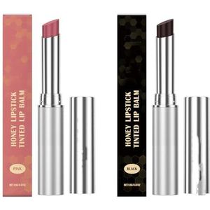 Black Honey Lipstick, Honeynoir-Hydraterende Zwarte Lippenbalsem, Black Honey Lipstick Voor Vrouwen Droge Lippen (Combinatie, 1)