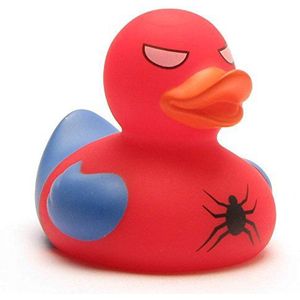Duckshop Spiderman badeend I piepende I L: 8,5 cm