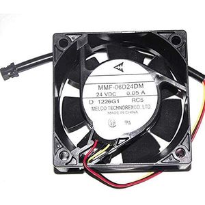LMNCBVYA High-Performance 24V Cooling Fan MMF-06D24DM RC5-6025 3-Wire Inverter Fan 60x60x25mm for Efficient Cooling Solutions