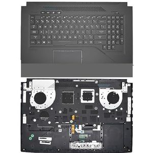 FR/RU/US Verlicht laptoptoetsenbord Palmrest voor ASUS voor ROG voor Strix GL703 GL703V GL703GE GL703GS GL703VM C-hoes(US GL703GS)