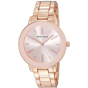 Anne Klein Dames armband horloge, Rose Goud/Blush Roze, armband