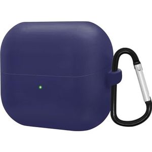 Siliconen hoesje voor 2024 Galaxy Buds 3 Pro draadloze oordopjes accessoires, zachte beschermhoes (blauw)