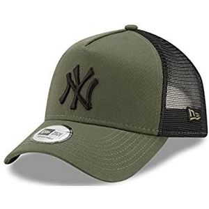 New Era Trucker Caps Basecap verstelbare MLB NFL NBA pet Baseball Snapback zomer, olijf/zwart, Eén maat
