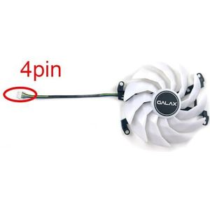 Koelventilator DIY 102MM GFY10015H12SPA 4Pin/6Pin Voor Galax voor GeForce KFA2 RTX3060 3060Ti 3070 3070Ti EX Witte Grafische Kaart GPU Ventilator(4PIN)